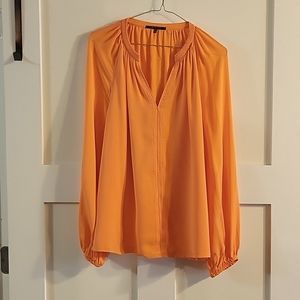 Silk Coral - Orange Blouse